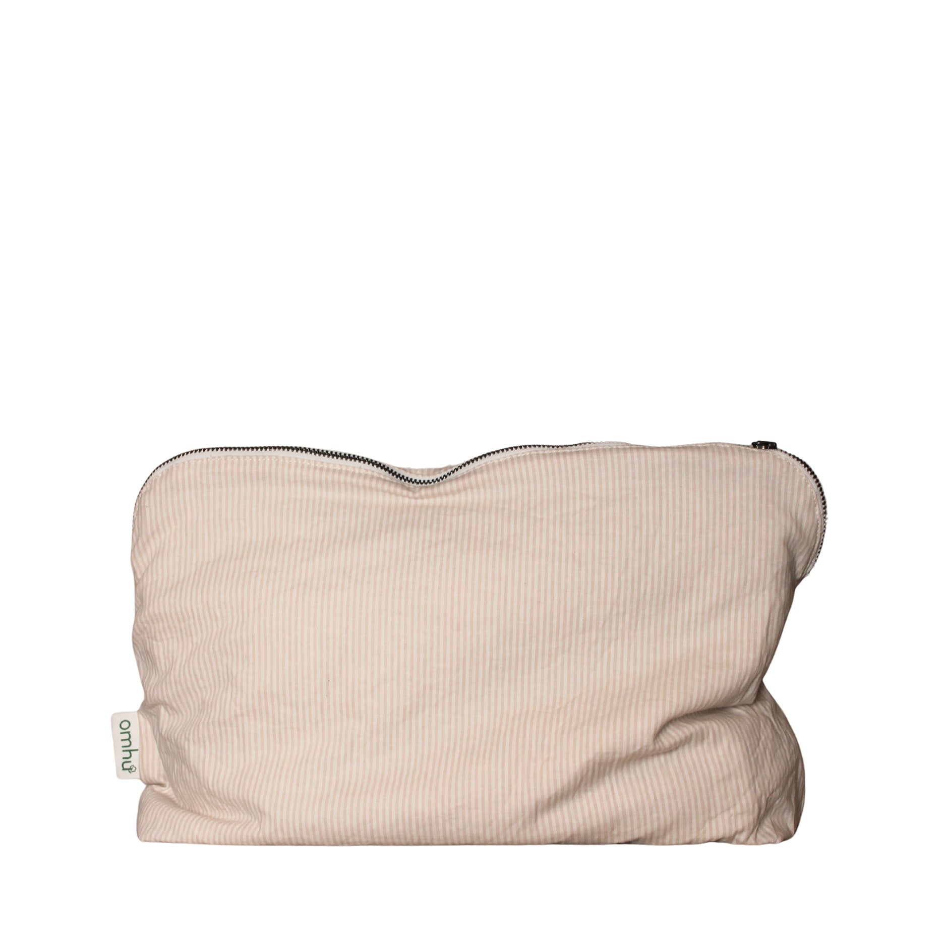 Toilettaske 34x24 cm mini strib sand